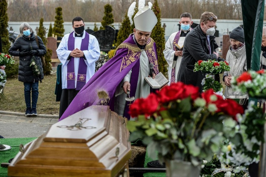 Pogrzeb Marka Lesińskiego na Cmentarzu Łostowickim w Gdańsku