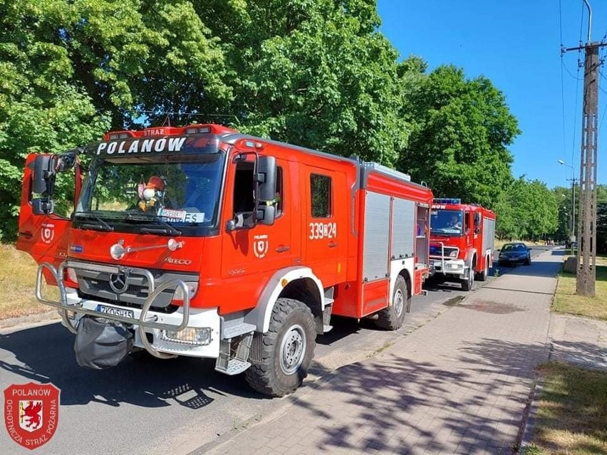 Pożar auta w Polanowie