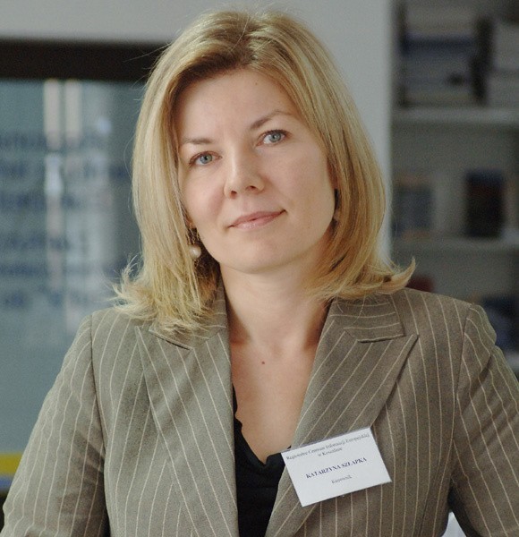 Katarzyna Szłapka, kierowniczka Regionalnego Centrum Informacji Europejskiej w Koszalinie.