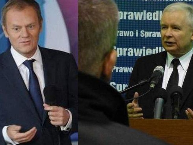 Donald Tusk i Jarosław Kaczyński.