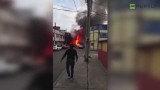 Bogota. Samolot spadł na piekarnię. Nie żyje 5 osób (wideo)