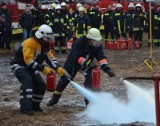 Strażacy ćwiczyli w Cybince gaszenie palącego się gazu 
