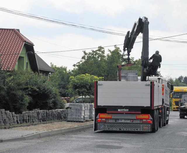 Prace na ulicy Wiślanej