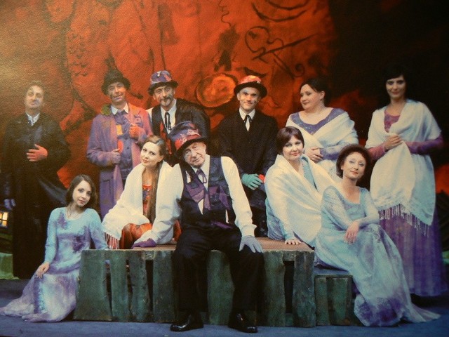 Artyści Teatru Żydowskiego w widowisku " Bonjour monsieur Chagall"