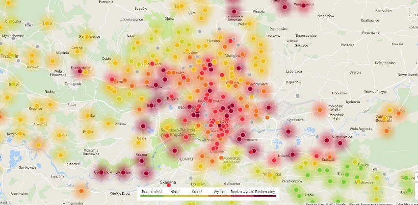 Smog w Krakowie i Małopolsce. Kolejny dzień z fatalnym powietrzem [DANE]