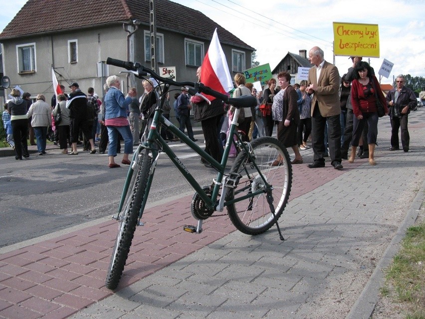 Blokada drogi krajowej nr 21 w Trzebielinie