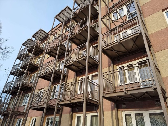 Balkony dostawne na ul. Kraszewskiego w Przemyślu.