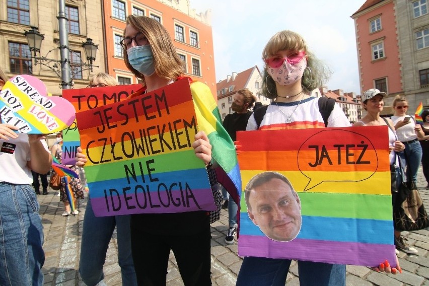 Dwie manifestacje w centrum Wrocławia [ZDJĘCIA]