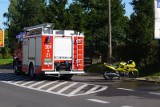 Pogodna: Wypadek. Motocyklista zderzył się z fiatem (zdjęcia)