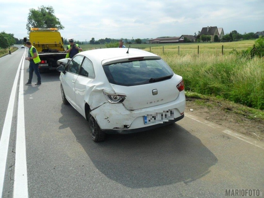 Wypadek w Malerzowicach na drodze krajowej nr 46 na trasie Nysa-Niemodlin. Utrudnienia w ruchu