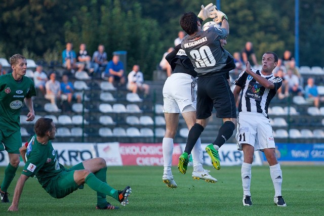 Sandecja Nowy Sącz - Okocimski Brzesko 0:2