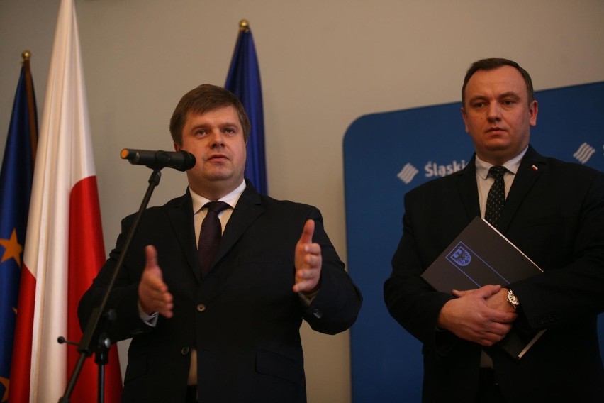 Marszałek Jakub Chełstowski (z prawej) i wicemarszałek...