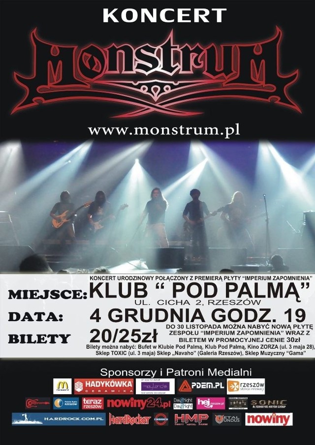 Rzeszowska grupa MonstruM w klubie Pod Palmą promować będzie najnowszą płytę.