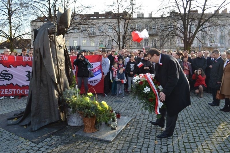 Częstochowa. Marsz Niepodległości środowisk prawicowych