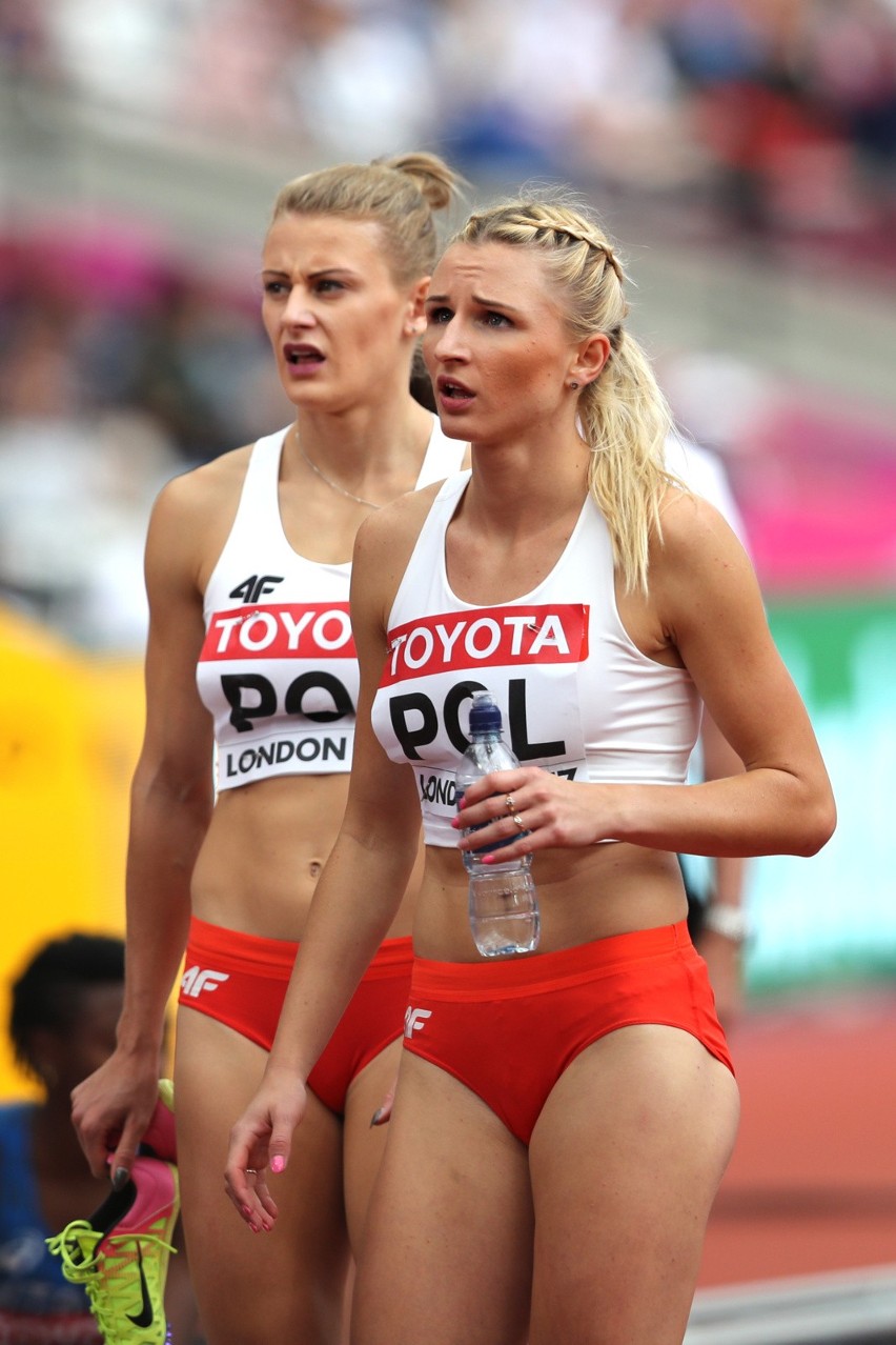 Kobieca sztafeta 4x400 m w finale MŚ w Londynie (po biegu na...