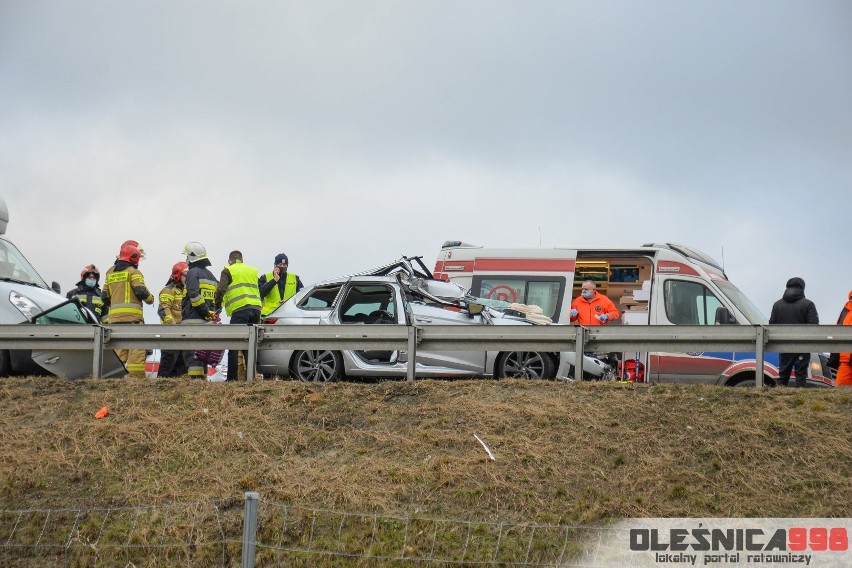 Wypadek na drodze S8 17.12.2021