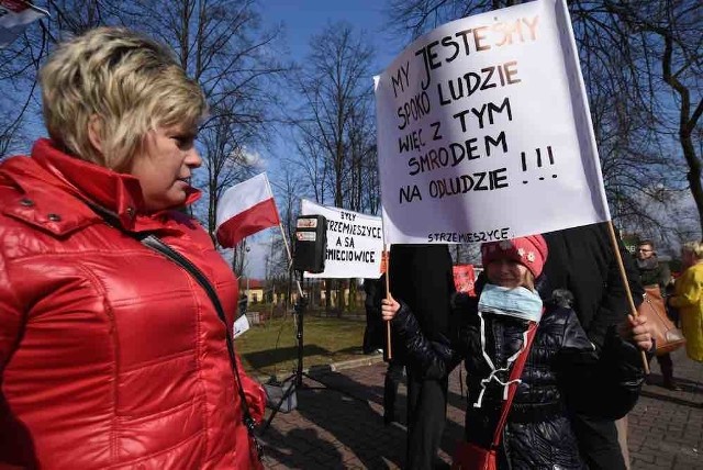 Protest przeciwko kompostowni Strzemieszyce