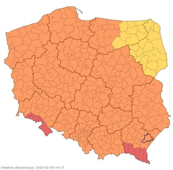 Alert RCB. Do mieszkańców Podkarpacia trafia SMS z ostrzeżeniem: uwaga na bardzo silny wiatr!