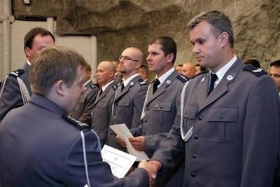 Podczas tegorocznego święta policji awanse na wyższe stopnie otrzymało łącznie prawie 60 funkcjonariuszy Fot. Bogdan Pasek