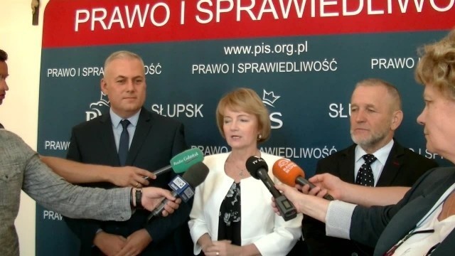 Konferencja prasowa PiS w Słupsku