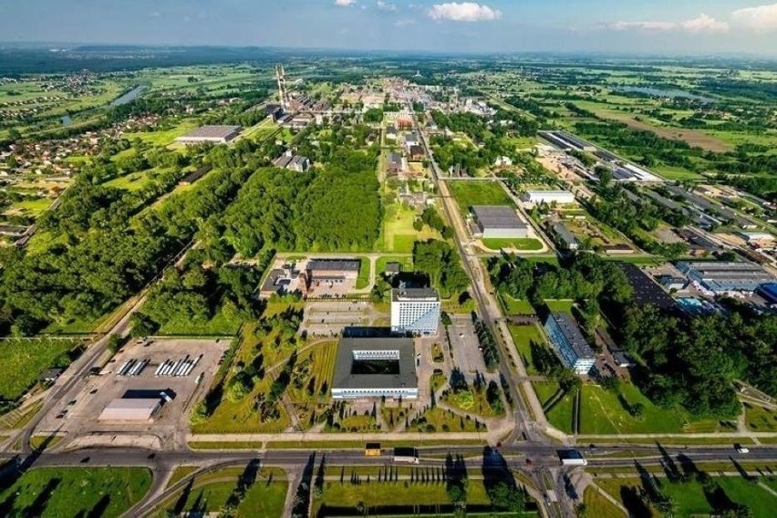 Tereny przemysłowe Synthos S.A w Oświęcimiu. W tej chwili...