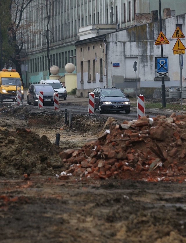 Tak od dłuższego czasu wygląda ul. Wólczańska.