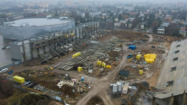 Trwa budowa stadionu dla Radomiaka Radom.