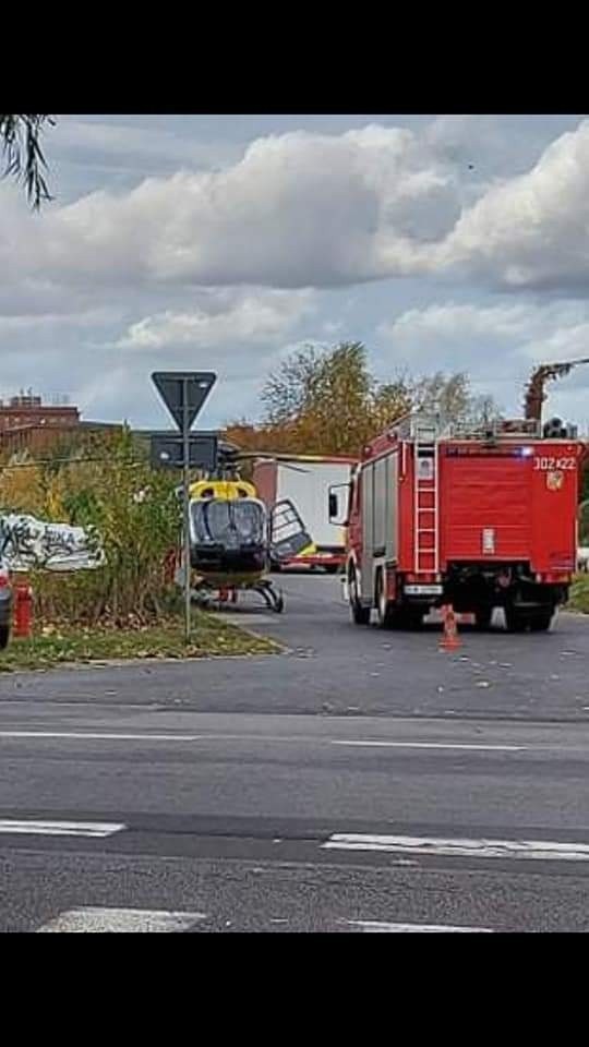 Śmigłowiec LPR lądował na ul. Inflanckiej we Wrocławiu...