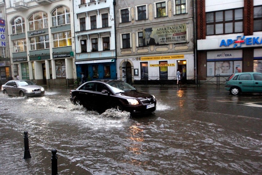 Tak wyglądał Wrocław po wtorkowym oberwaniu chmury