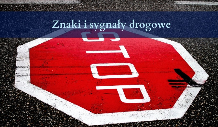 Znaki i sygnały drogowe:...