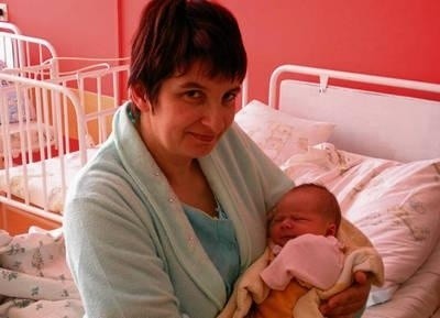 Teresa Oświęcimka kilka dni temu urodziła syna w brzeskim szpitalu Fot. Małgorzata Więcek-Cebula
