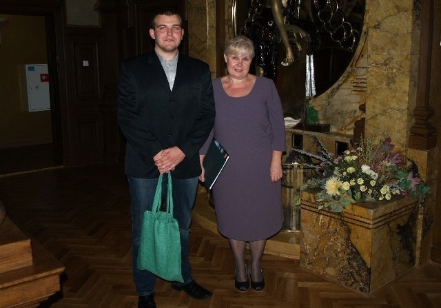 Nagrody odebrali między innymi Iwona Nabzyk i Jakub Falkiewicz z Zespołu Szkół Budowlanych w Radomiu