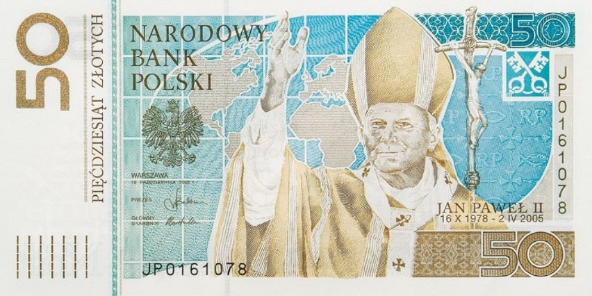 „Jan Paweł II” – banknot 50 zł...