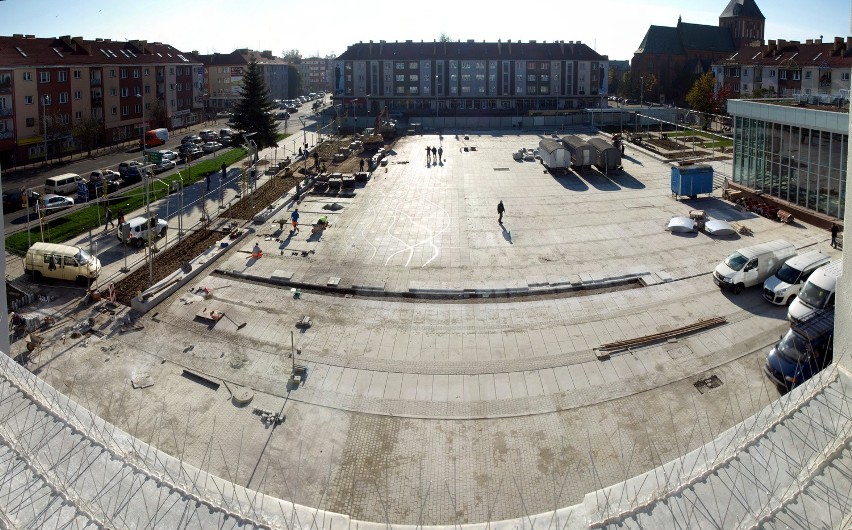 Rynek Staromiejski - teoretycznie w połowie listopada będzie...