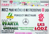 III liga: Warta Sieradz - ŁKS Łódź [RELACJA LIVE]