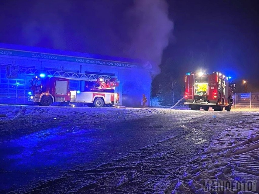 Pożar warsztatu w Nysie.