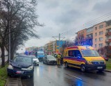 Wypadek w Toruniu. Zderzyły się trzy samochody osobowe