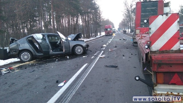 Dziś ok. godziny 15:30 doszło zderzania trzech aut na drodze krajowej nr 8, pomiędzy miejscowościami Horodnianka i Ostrówek (gm. Suchowola).