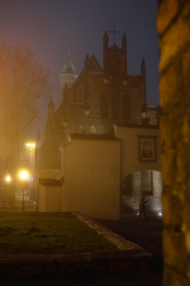 Tajemniczy Gdańsk. Zobaczcie nocne zdjęcia Gdańska spowitego mgłą