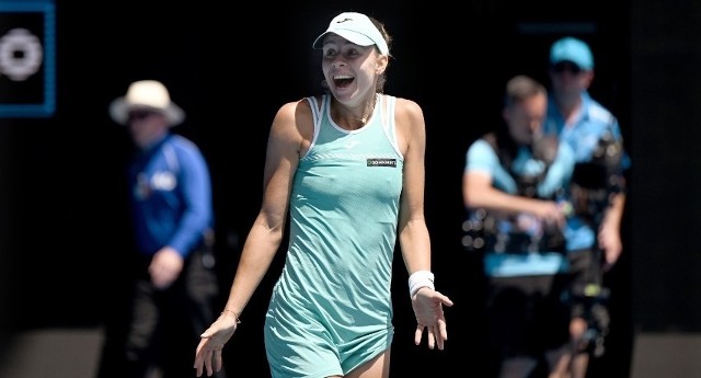 Reakcja Magdy Linette po zwycięstwie z Karoliną Pliskovą w ćwierćfinale Australian Open - "najbardziej chwytająca za serce radość turnieju"