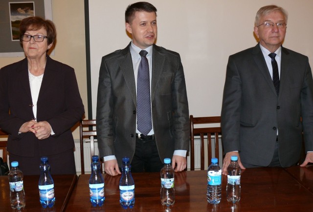 Organizatorzy spotkania: Maria Zuba, Bartłomiej Dorywalski i Krzysztof Lipiec.