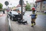 Zderzenie na skrzyżowaniu Szczecińskiej i Małcużyńskiego. 9-letnie dziecko w szpitalu [ZDJĘCIA, WIDEO] 