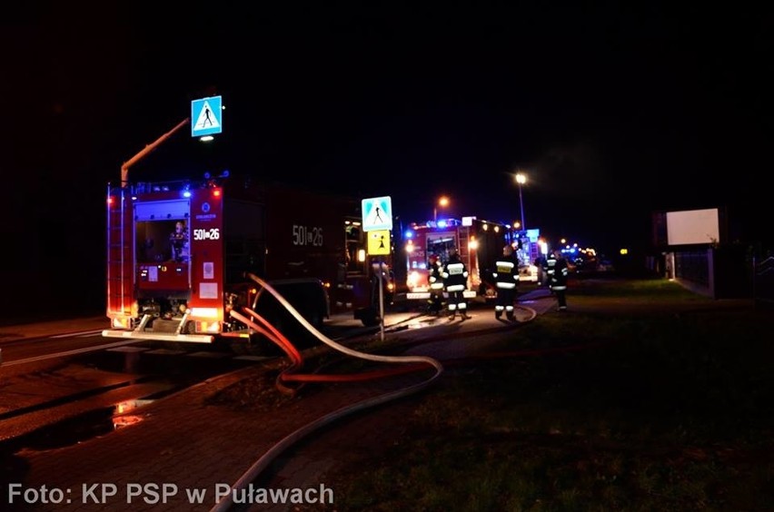 Tragiczny pożar w Kurowie. Zginęło małżeństwo, cztery osoby straciły dach nad głową