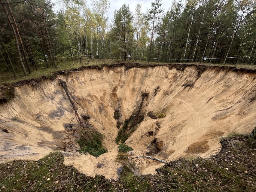 Zapadlisko w pobliżu Pustyni Błędowskiej