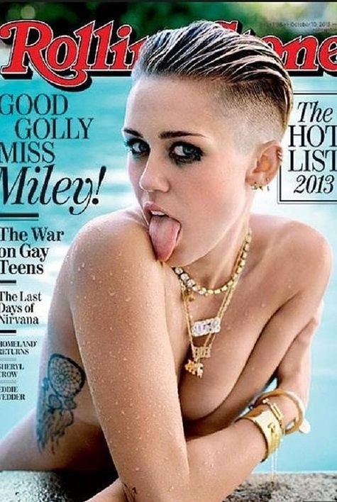 Miley Cyrus topless na okładce magazynu "Rolling Stone"...