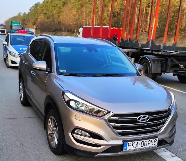 Skradziony w Niemczech hyundai został odzyskany przez  funkcjonariuszy ze Wspólnej Polsko-Niemieckiej Placówki w Świecku.