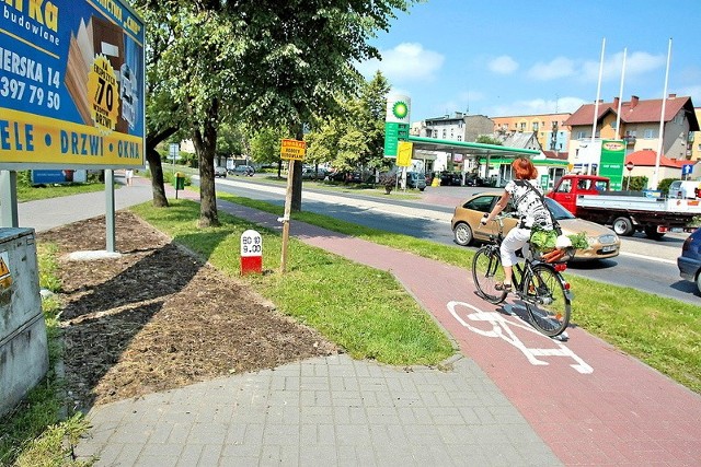 Tak wygląda teraz dawny chodnik przy rondzie