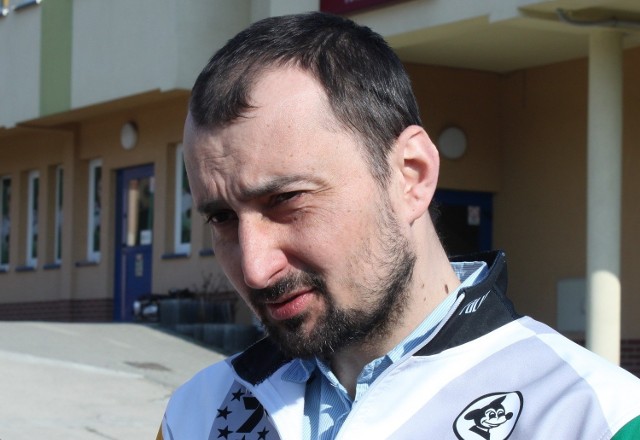 Rafał Dobrucki, trener SPAR Falubazu Zielona Góra. W ub. roku, pierwszy raz jako trener, zdobył z ekipą z Zielonej Góry drużynowe mistrzostwo Polski.