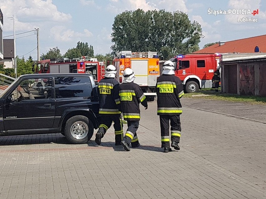Rozszczelnienie gazociągu w Lublińcu. Ewakuowano 50 osób ZDJĘCIA