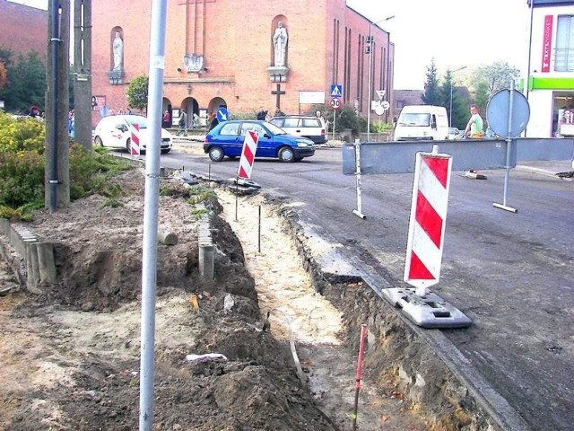 Ulica Nowodworskiego jest totalnie rozkopana